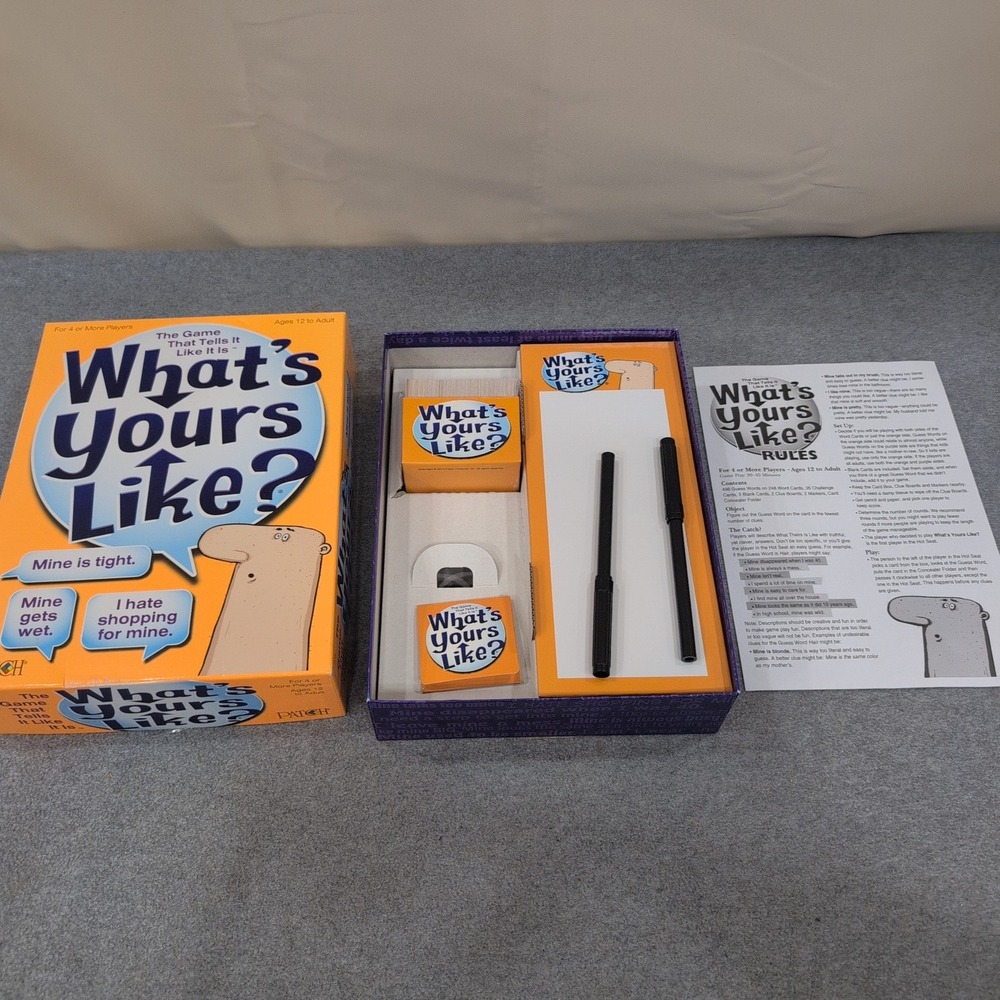 Patch Products‎ What's Yours Like? Party Board Game 7415 Ages 12+ 4+ Players